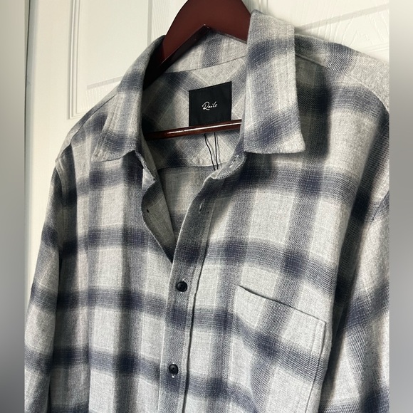 NWT Men’s Lennox Flannel Relaxed Shirt | Rails | Size Large - Picture 4 of 11